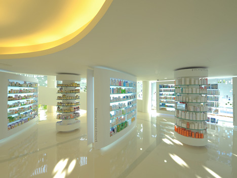 Placebo Pharmacy Design by KLab Architecture - Shop Design Gallery