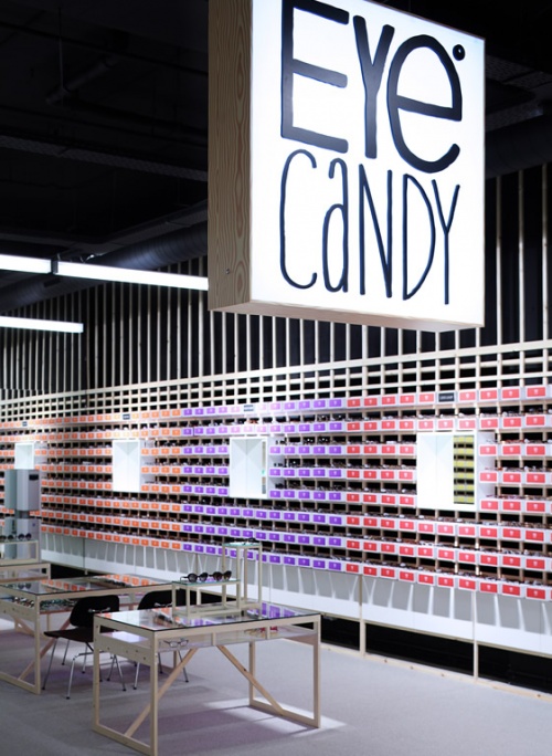 Eye Candy Optician Shop design by Creneau International
