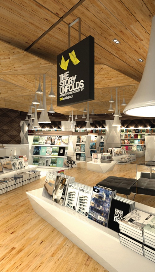 The Story Unfolds Book Store Design