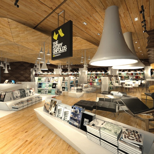 The Story Unfolds Book Store Design